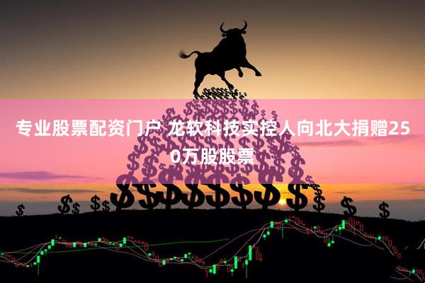 专业股票配资门户 龙软科技实控人向北大捐赠250万股股票